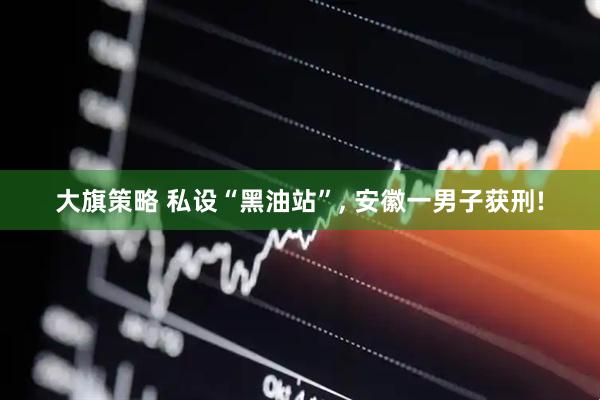大旗策略 私设“黑油站”, 安徽一男子获刑!